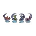 thumbnail image 1 of Adorable 4 Piece Baby Dragon On Crescent Moon Fantasy Figurine Set, 1 of 3