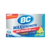 BC MAX Strength Fast Pain Relief Powder, Lemonade Flavor Aspirin and Acetaminophen Dissolve Packs, 4 Count