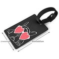 thumbnail image 2 of Sikiie Animal Bulldog French Luggage Tags Privacy Cover ID Label Suitcase Tags Identifiers For School Bags,Suitcases, 2 of 7