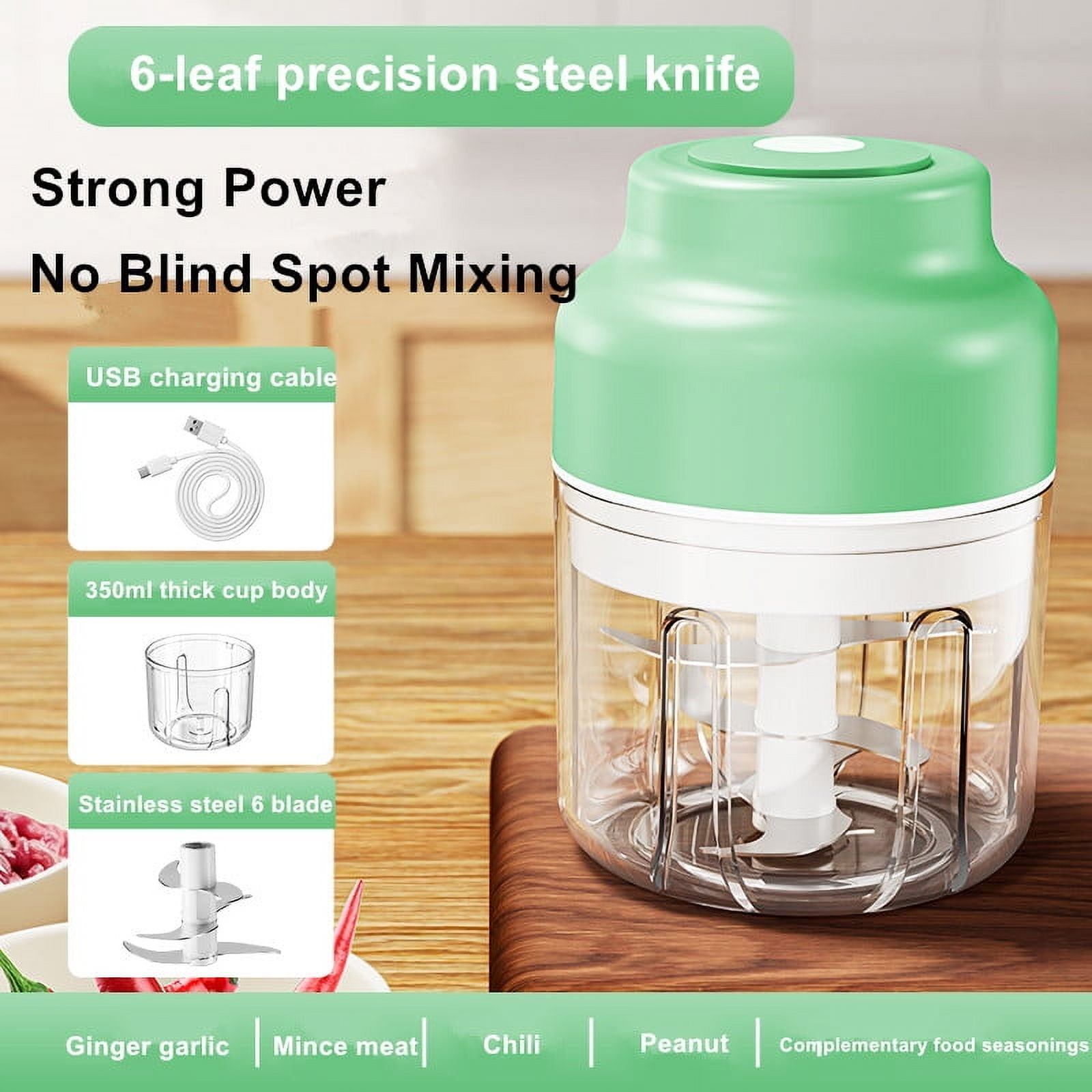 Totoro Hero Electric Garlic Puree Machine Wireless Mini Garlic Press Automatic Stirring And Peeling Machine Kitchen Garlic Puller Garlic