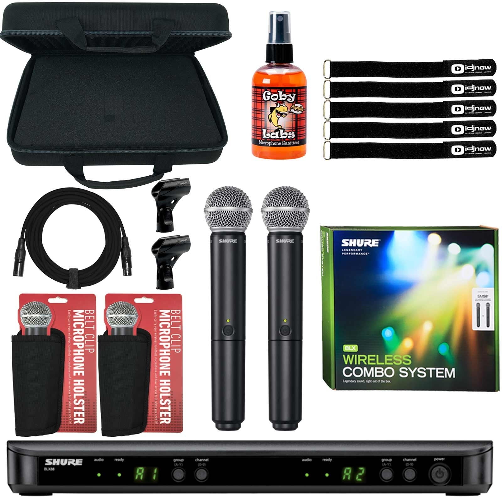 Shure BLX288/SM58 Wireless Dual Vocal System with Two SM58 Handheld