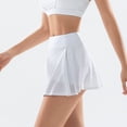 thumbnail image 5 of Mrat Big Hem Skirts Women Shorts Fashion Tie Lined Pants Sport Pants Yoga Pants Plus Size Skrit Beach Skirt S-133 White 3XL, 5 of 5