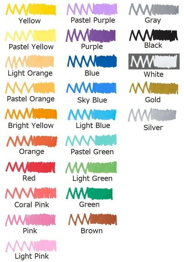 Posca Paint Marker Pen Fine Point (PC-3M) 24 Colors Full Set with Original Box Japan Import