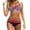 Red, variant on DOPI Women Padded Push-up Bra Bikini Set Swimsuit Bathing Suit Swimwear Beachwear