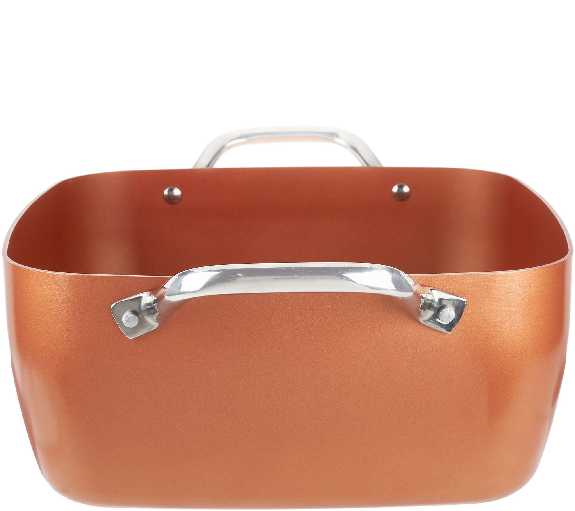 Copper Chef 13-qt Jumbo Deep Square Pan with Lid and Basket - Used
