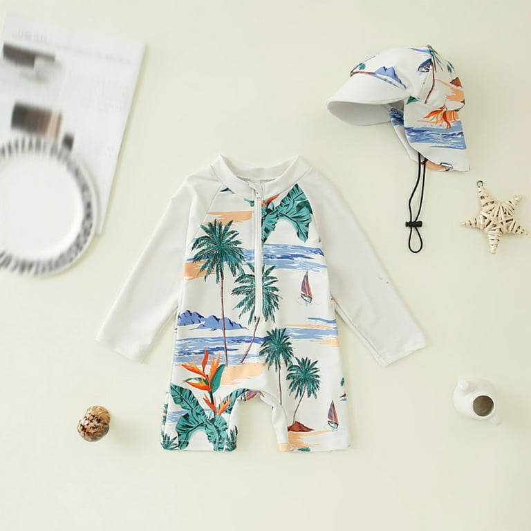 Zanarzt Toddler Boy One Piece Bathing Suit Baby Boy Swimsuit Rash