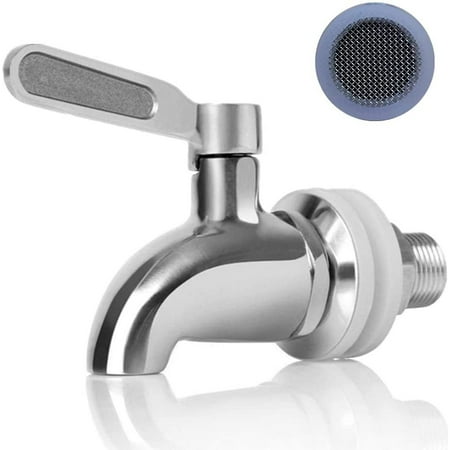 

Langtuo Glass Drink Dispenser Replacement Stainless Steel Spigot Glass Jar & Drink Dispenser