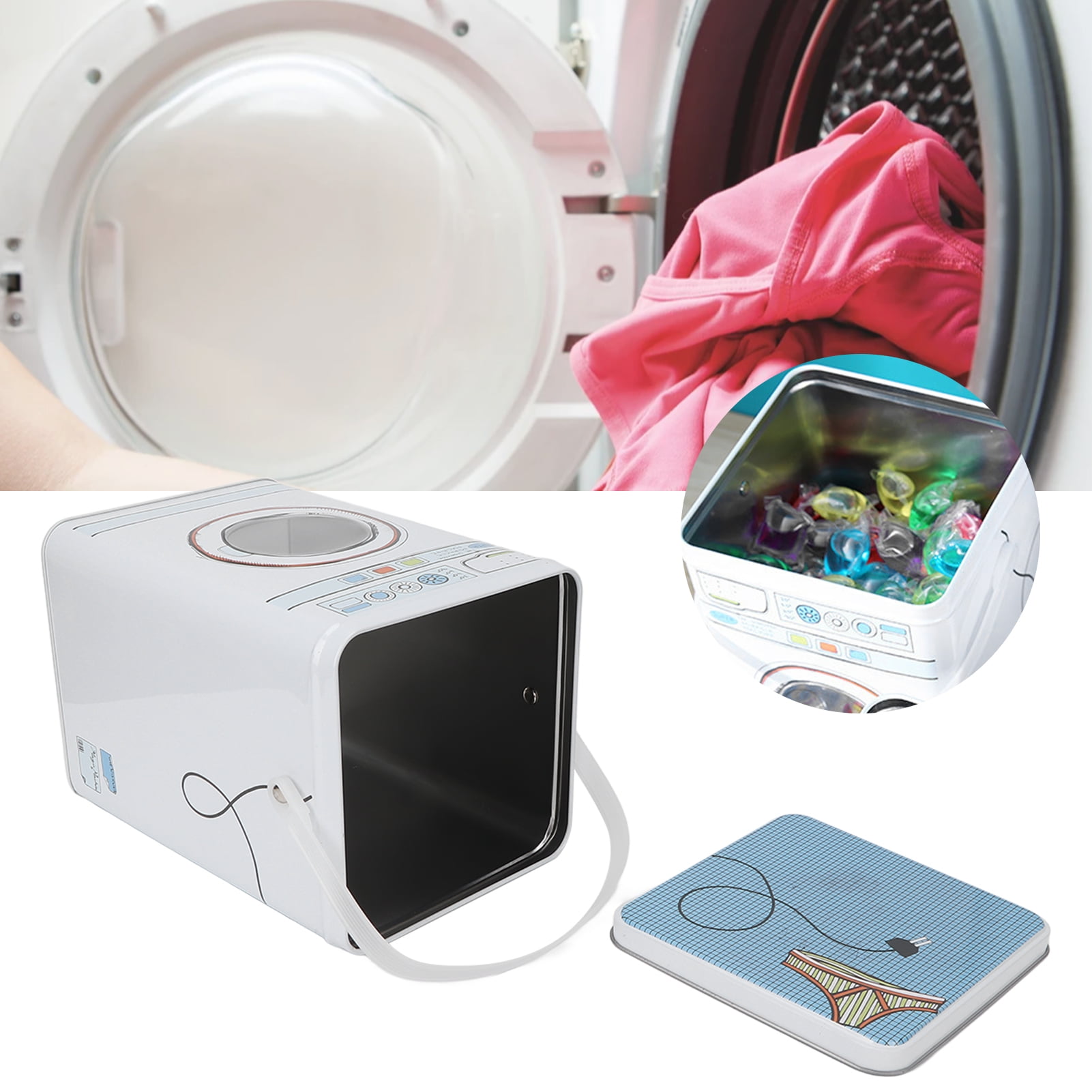 Laundry Powder Container Storage Box Metal Laundry Powder Bin Large