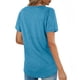 thumbnail image 2 of Blusa de manga corta con cuello redondo, Top de corte informal para mujer, elegante, transpirable, a la moda, para verano, 2 of 6