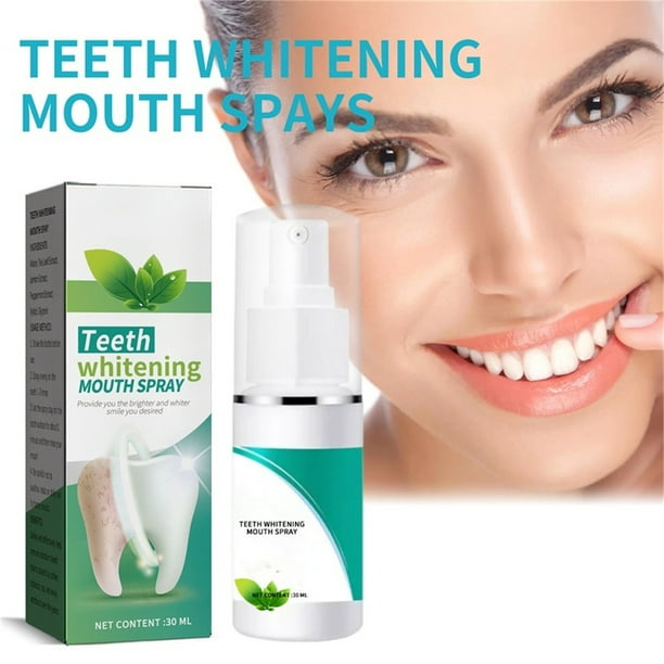 Limpiador de prótesis parciales y completas, spray blanqueador dental, de acción rápida similar a las pastillas limpiadoras de prótesis, spray para prótesis que elimina el mal aliento y refresca el al
