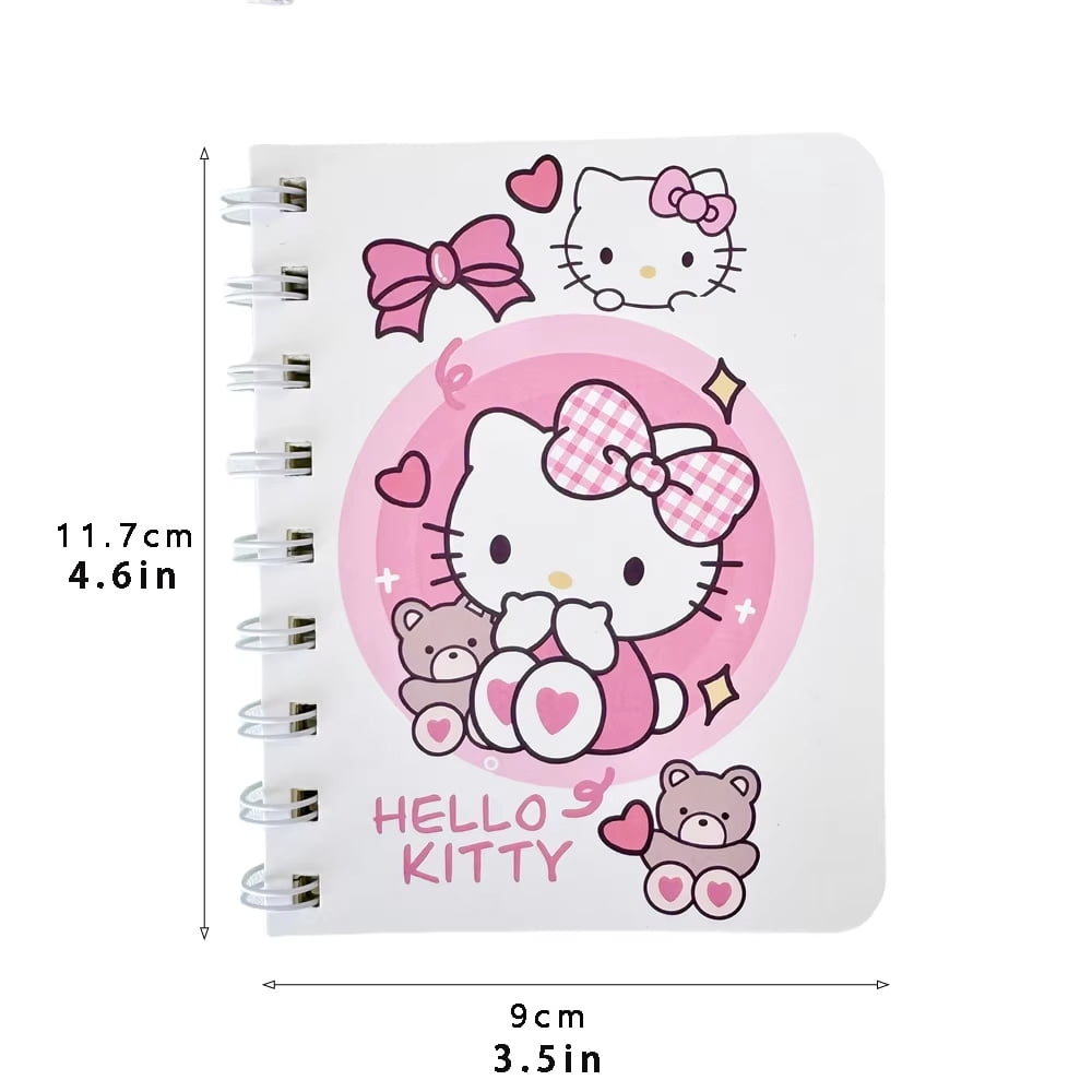 Sanrio Cartoon Cute Hello Kitty Notebook Stationery Portable Stationery Supplies Gift