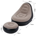 thumbnail image 3 of 1 Set Inflatable Sofa Wear Resistant Waterproof PVC Lunch Break Lounge Couch Set for Home, 3 of 12
