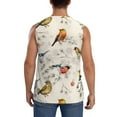 thumbnail image 4 of Goofa Little Birds Printed Men's Sleeveless T-Shirt - Athletic Gym Workout Tank Top for Men - Moisture-Wicking, UPF 30+ Quick-Dry Muscle Tee-XX-Large, 4 of 8