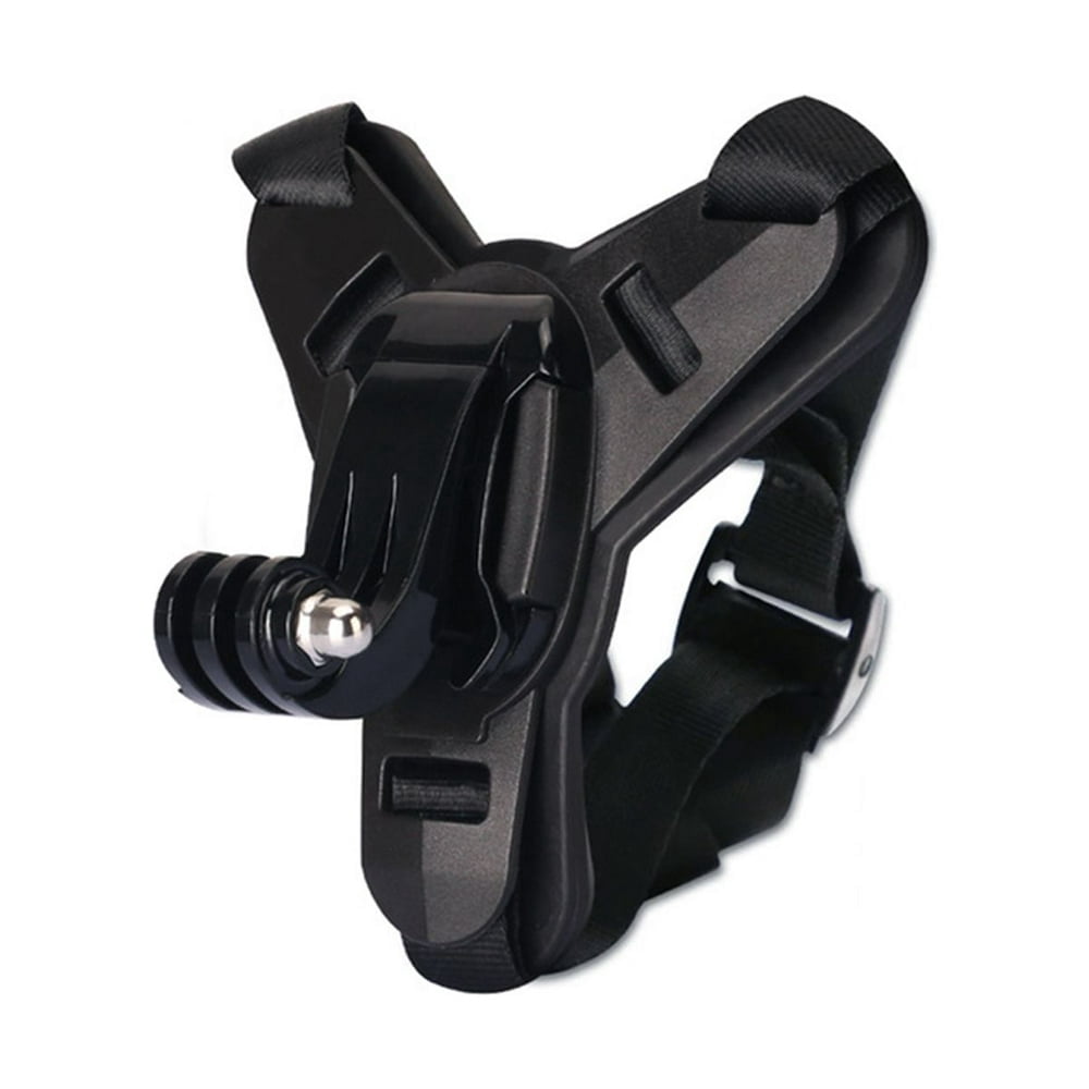 Support De Casque Moto Pour Caméra D'action - Crochet En J, Silicone Antidérapant, Réglable 180°