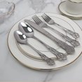 thumbnail image 6 of Runfly Gorgeous Retro Royal Stainless Steel 20 Pieces Flatware Set, Cutlery Set Utensil Sets Service for 4, 6 of 7