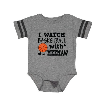 

Inktastic I Watch Basketball with Meemaw Gift Baby Boy Bodysuit