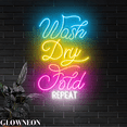 thumbnail image 4 of Glowneon Wash Dry Fold Repeat Neon Led Lights For Laundry Room Decor, 4 of 5