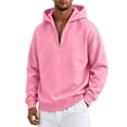 thumbnail image 6 of Mens Quarter Zip Hoodies Long Sleeve Drop Shoulder Sweatshirts for Men Casual Baggy Pullover Streetwear, 6 of 6
