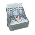 thumbnail image 4 of Nuby Easy-Go Lightweight High Chair Booster Seat, For 9 Months and up, Gray Chevron, 4 of 9