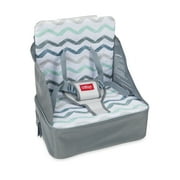 Nuby Easy Go Booster Seat with Adjustable Safety Straps and Harness, Gray , Unisex