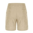 thumbnail image 6 of Havenre Men's Corduroy Shorts Lightweight Casual Elastic Waist Drawstring Lightweight Summer Beach Shorts with Pockets Khaki S, 6 of 7