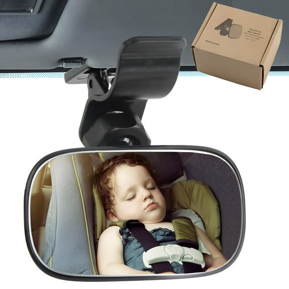 MELIVO Automotive Interior Rearview Baby Mirror - Car Small Clip-On Adjustable Facing Back Rear View Seat Convex Mirror Clip on Car or Truck Sun Visor