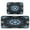 Explosion of Blue Ink, variant on 2-Piece Kitchen Rugs Set Non-Slip Mats Carpet Floor for Kitchen, Bathroom (19.7"x27.6" & 19.7"x47.2") Ethereal Dreamlike Elements