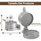 thumbnail image 3 of Prensa Carne para Hamburguesas Molde Aluminio Grosor Ajustable con 100 Papeles Antiadherentes, Máquina de Aplanador de Carne Xtellar plateado, 3 of 3