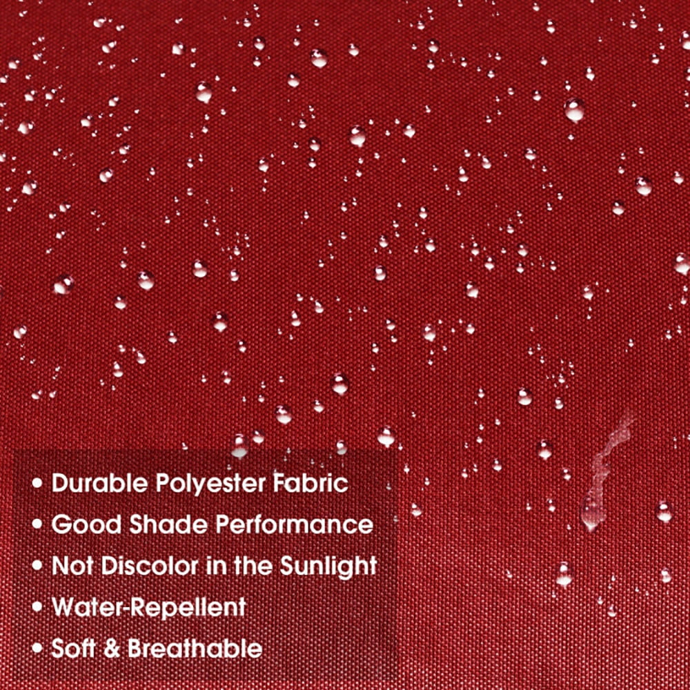 Aimee Lii 10ft 3 Tier Patio Umbrella Aluminum Sunshade Shelter Double Vented without Base, Sunbrella Patio Umbrellas, Burgundy Aimee Lii 10ft 3 Tier Patio Umbrella Aluminum Sunshade Shelter Double Vented without Base, Sunbrella Patio Umbrellas, Burgundy