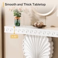 thumbnail image 4 of Tribesigns Modern Console Table for Entryway, White Entryway Table for Living Room Hallway Entrance, Contemporary Wood Narrow Sofa Table Accent Table, 4 of 5