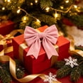 thumbnail image 5 of WDOBM Christmas Decorative Bows, Red Oversized Fluff Christmas Bow Ornament Tree Wedding Decor, Christmas Tree Bow, Velvet Christmas Bows for Home Decor Indoor, 5 of 6