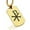 Gold, variant on Stainless Steel Religious Chi Rho Dog Tag Pendant Necklace