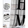 thumbnail image 3 of Rustic Kitchen Curtains Eucalyptus Leaves Green Wreath Wooden Plaid Home Cafe Short Curtains for Bathroom Blackout Window Curtain Small Window Treatment Drapes for Bedroom Living Room 27.5"x39"x2, 3 of 9