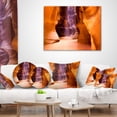 thumbnail image 4 of Designart Upper Antelope Canyon - Landscape Photo Throw Pillow - 18x18, 4 of 5