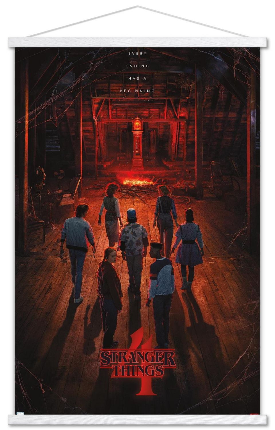 Netflix Stranger Things: Season 4 - Creel House Teaser One Sheet Wall Poster with Push Pins, 22.375" x 34"