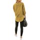 thumbnail image 3 of Txlixc Blusa vaquera de moda femenina, solapa de color sólido, botón de manga larga, blusa vaquera suelta Txlixc moda, 3 of 9