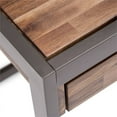 thumbnail image 4 of Allora Rustic Solid Acacia Wood/Metal Desk in Rustic Natural Aged Brown, 4 of 5