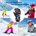 thumbnail image 3 of Hwmodou Waterproof Toddler Mittens Windproof Boys Ski Skating Kids Snowboarding Winter Snow Size Outdoor Girls Camouflage Gloves Kids Gloves, 3 of 7