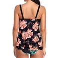 thumbnail image 2 of Blusa Tankini Yonique para mujer, modesta, traje de baño, color rosa XXL, 2 of 7