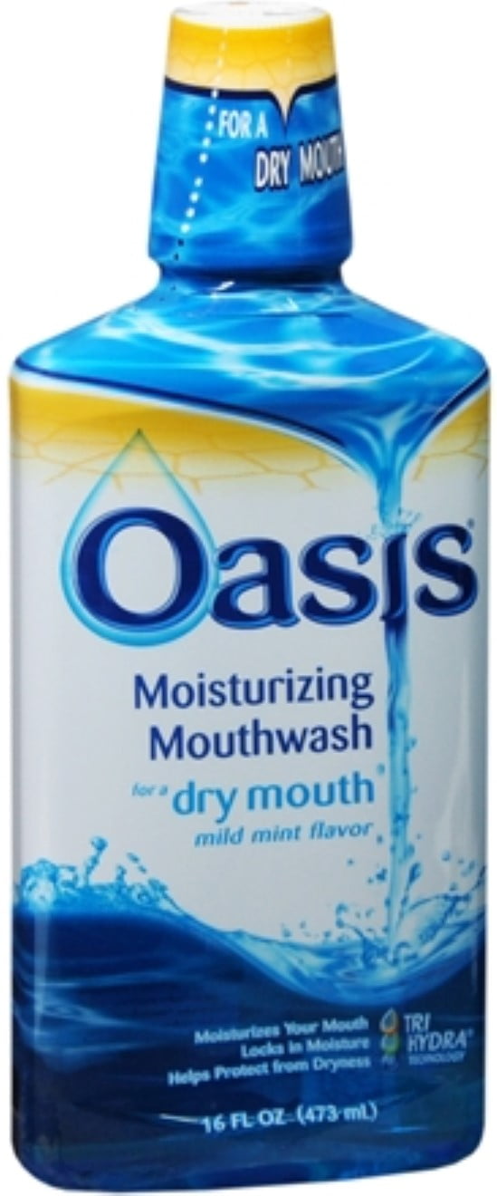 Oasis Moisturizing Mouthwash Mild Mint 16 oz