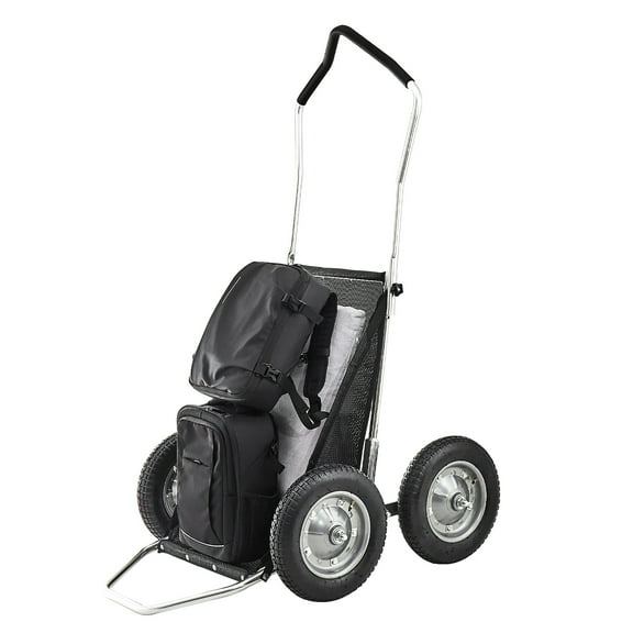 KFFKFF Game Cart for Hunting, 500 lbs Capacity Deer Hauler, Durable All-Terrain Folding Cart with Shock-Absorbing Wheels, Multi-Purpose Utility Dolly for Outdoor Activities