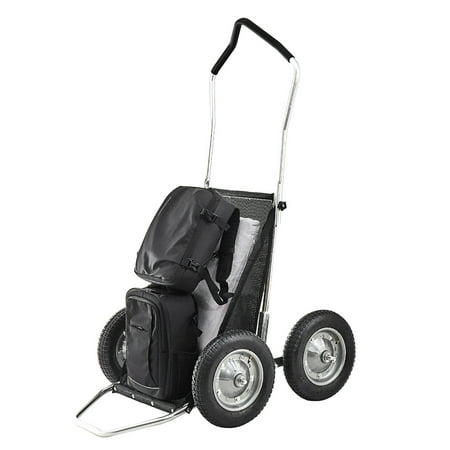 KFFKFF Game Cart for Hunting 500 lbs Capacity Deer Hauler Durable All-Terrain Folding Cart with Shock-Absorbing Wheels Multi-Purpose Utility Dolly for Outdoor Activities