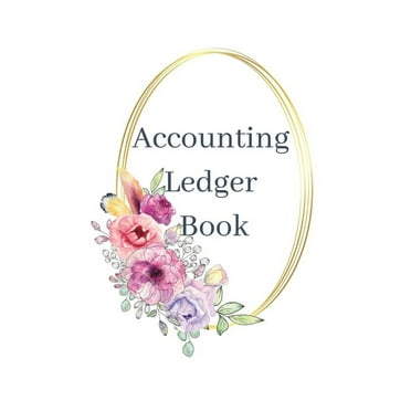 Accounting Ledger : White-Lavender Floral (Paperback)