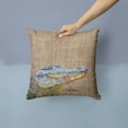 thumbnail image 2 of Alligator Fabric Decorative Pillow, 2 of 4