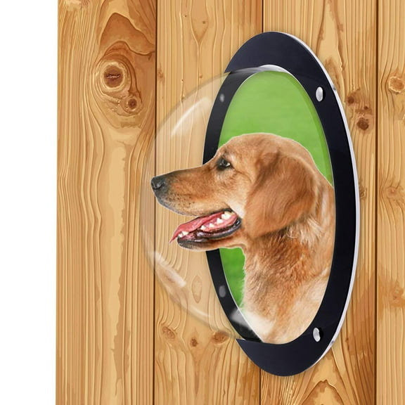 12.4 Pet Dog Fence Window Cat Peek bubble Durable Acrylic Clear Dome Window HOT
