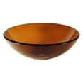 thumbnail image 3 of Novatto TY Glass Brown Vessel Bathroom Sink, 3 of 3