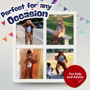 Dress Up America Brown Bear Child Costume - Medium 8-1030-32 waist, 45-50 height