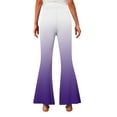 thumbnail image 4 of Piuwrlz Kids Flared Sweatpants Girls Boys Fleece Pants Pant Purple Size 7 Years, 4 of 6