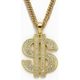 thumbnail image 3 of Gold Chain with Dollar Sign Big Necklaces for Men Women,Stainless Out, 3 of 3