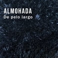 thumbnail image 4 of Almohada Cojín Abrazable Pelo Largo Suave Decorativo Colores Negro, 4 of 5